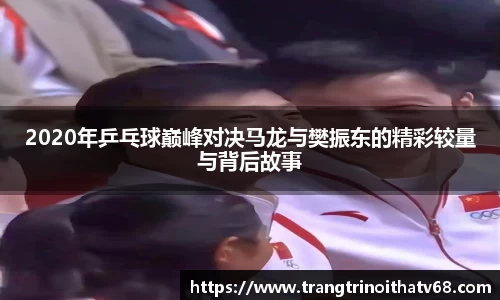 2020年乒乓球巅峰对决马龙与樊振东的精彩较量与背后故事